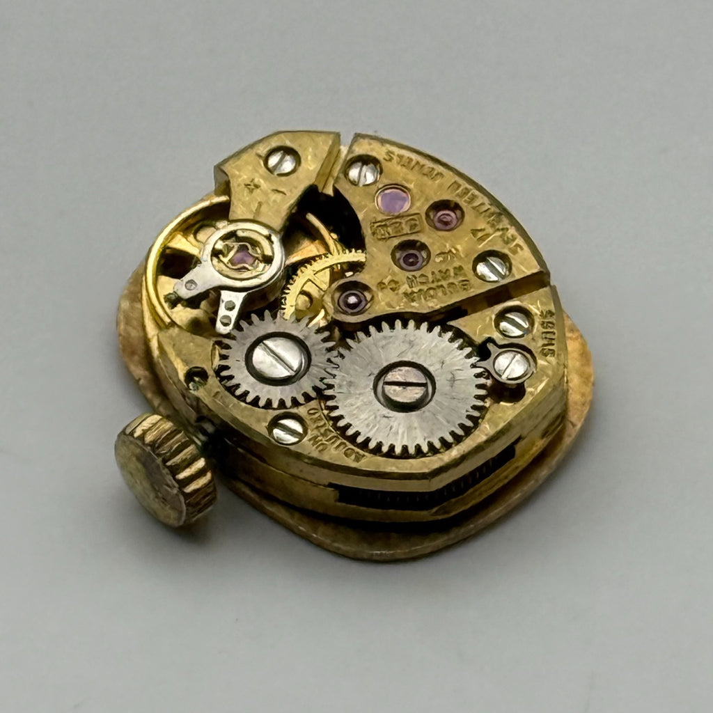 Bulova 5BD Watch Movement Running Ladies 17 Jewels Swiss Parts Repair 13mm