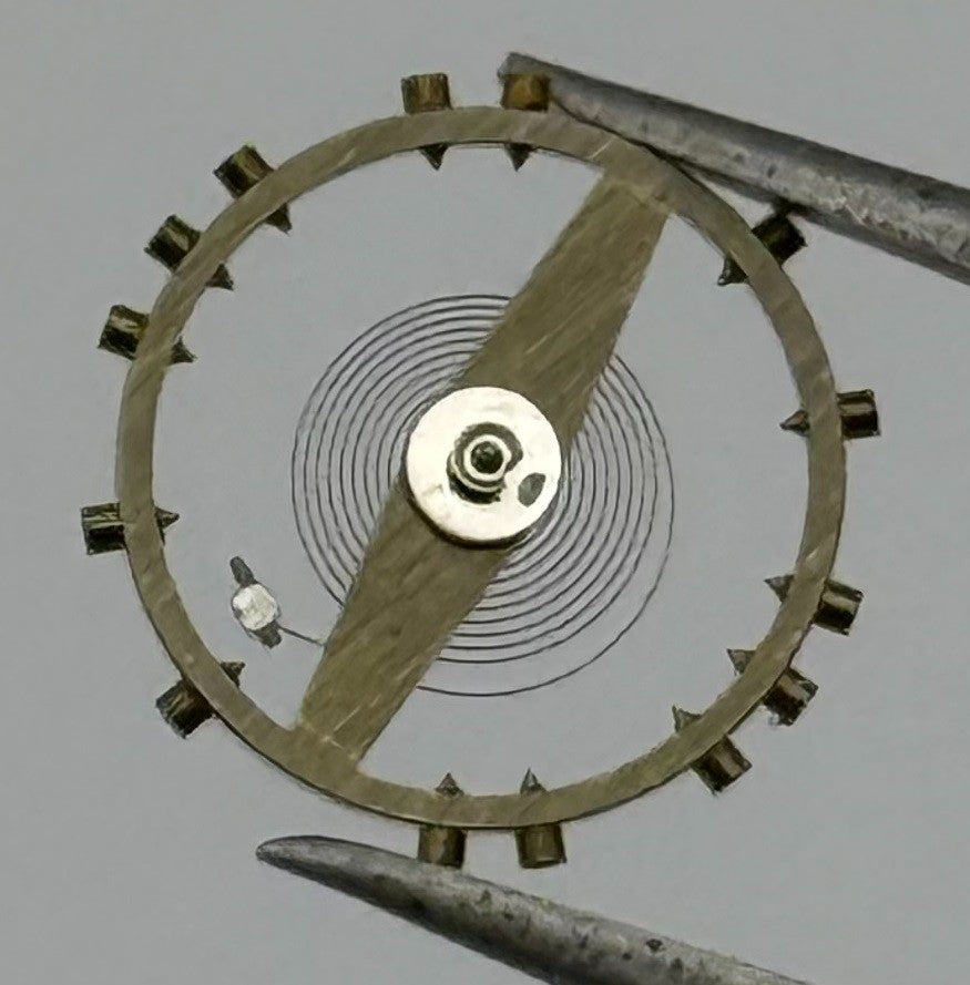 FHF 25 Inca Balance Wheel Complete And Spring Renata 566 Watch Movement Parts