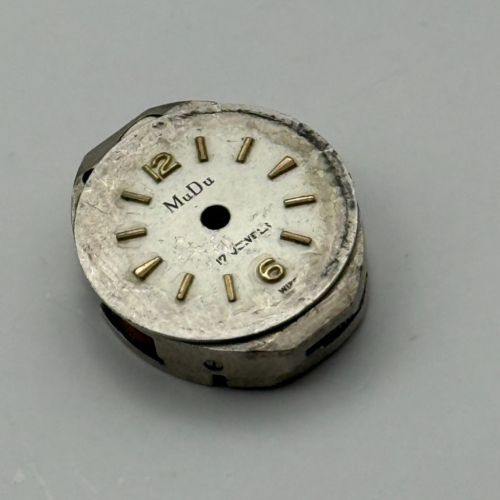 GS 30 Watch Movement MuDu 17 Jewels Swiss Manual Wind Parts Repair 12.9mm