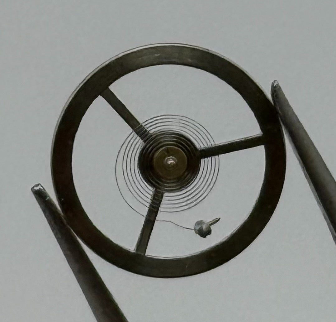 EB 1197 Balance Wheel Complete And Spring 10½’’’ 109 M Watch Movement Parts NOS