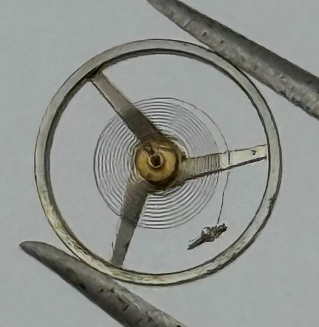 FHF 57 Balance Wheel Complete And Spring 6¾’’’ Renata 1612 Watch Movement Parts