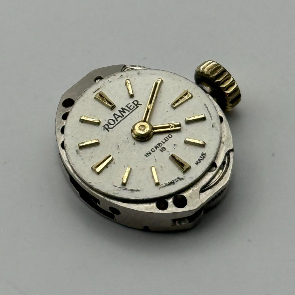 MST 466 Watch Movement Roamer 19 Jewels Swiss Manual Wind Parts Repair 13.1mm