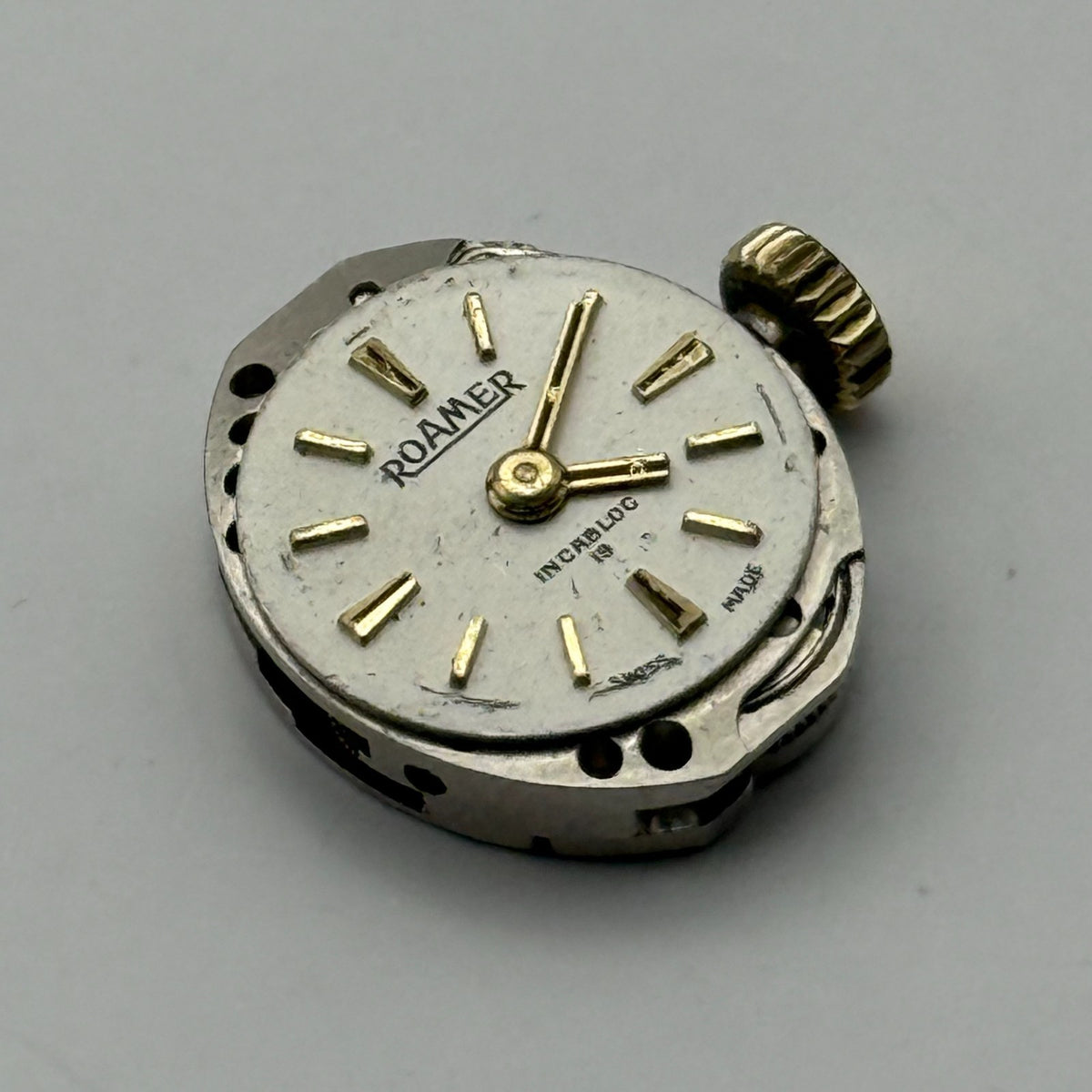 MST 466 Watch Movement Roamer 19 Jewels Swiss Manual Wind Parts Repair 13.1mm