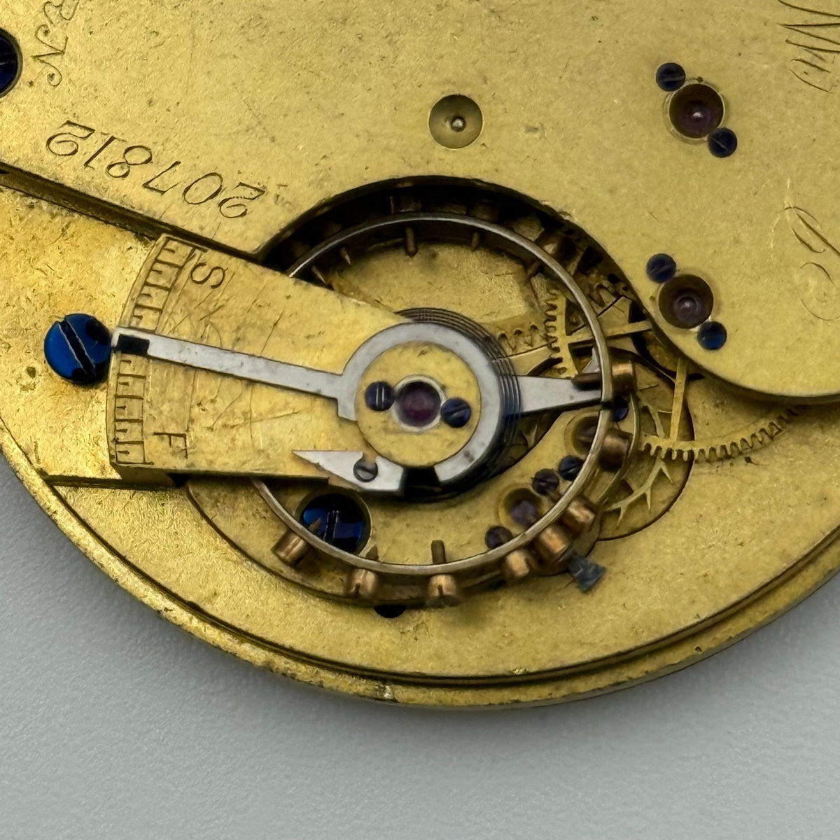 English Lever Pocket Watch Movement - James Whittle Blackburn - Parts / Repair