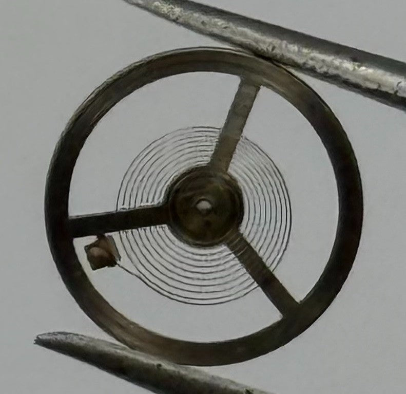 EB 1504 1599 Balance Wheel Complete And Spring 455 Watch Movement Parts NOS