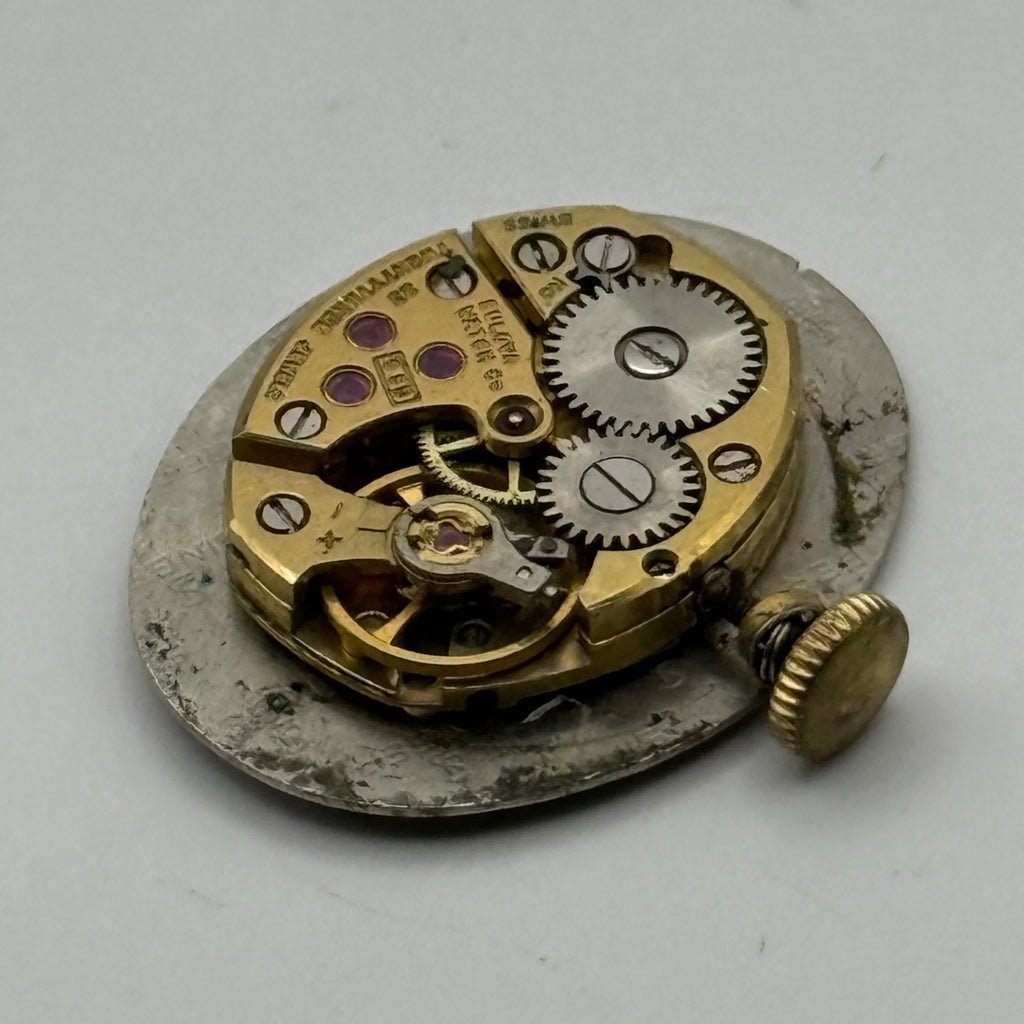 Bulova 5BD Watch Movement - Ladies 23 Jewels - For Parts / Repair - 12.8mm