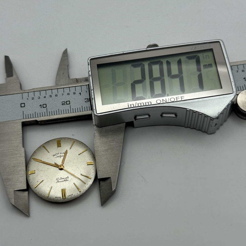 AS 1702/03 Watch Movement A. Schild 1702/03 Date Rotary Swiss Parts 25.9mm