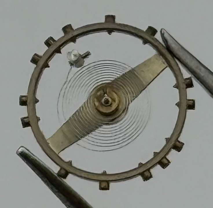 AS 1240 Balance Wheel Complete And Spring Renata 50 M Watch Movement Parts NOS