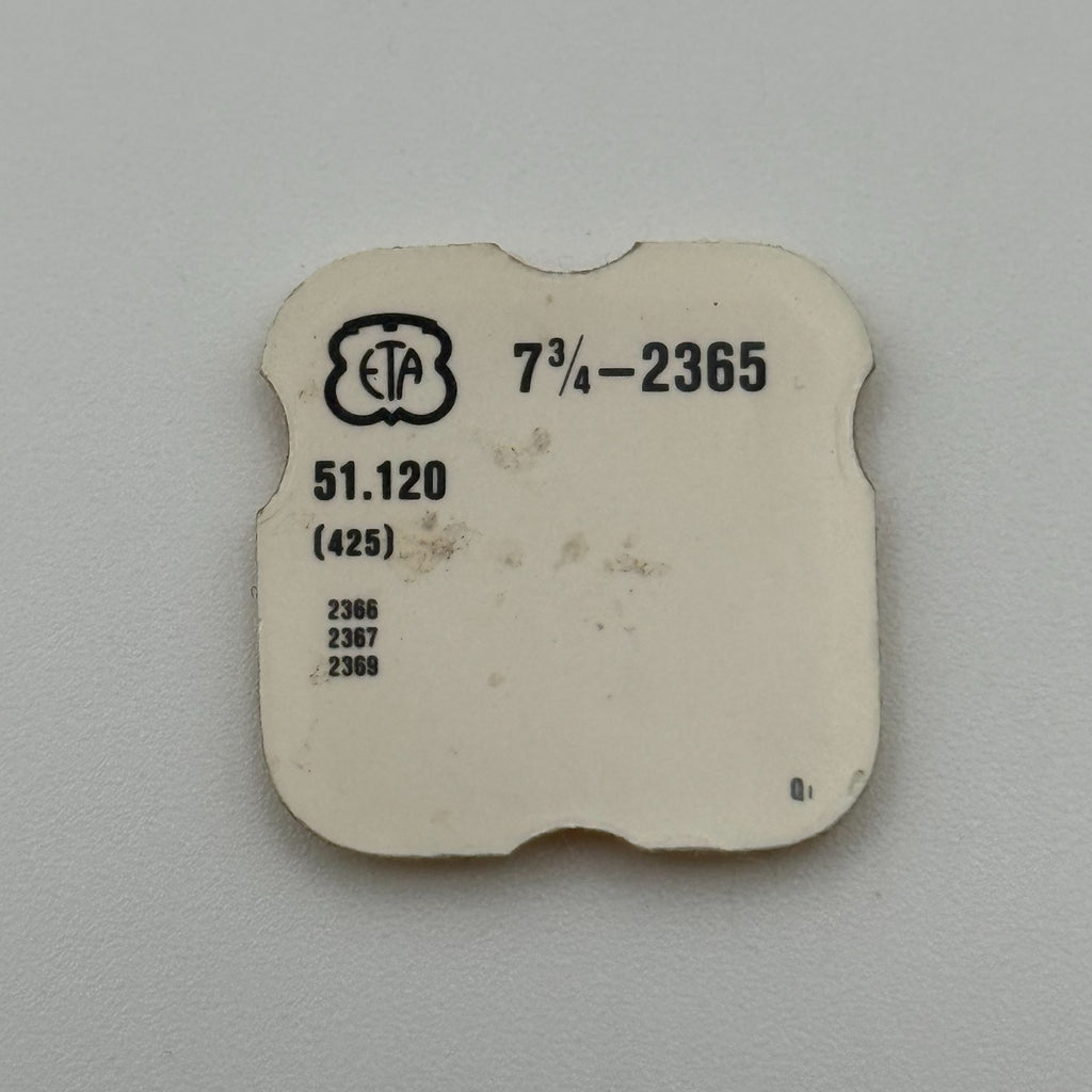 ETA 2365 Click - 7 3/4 - 425 - New Old Stock - Watch Parts