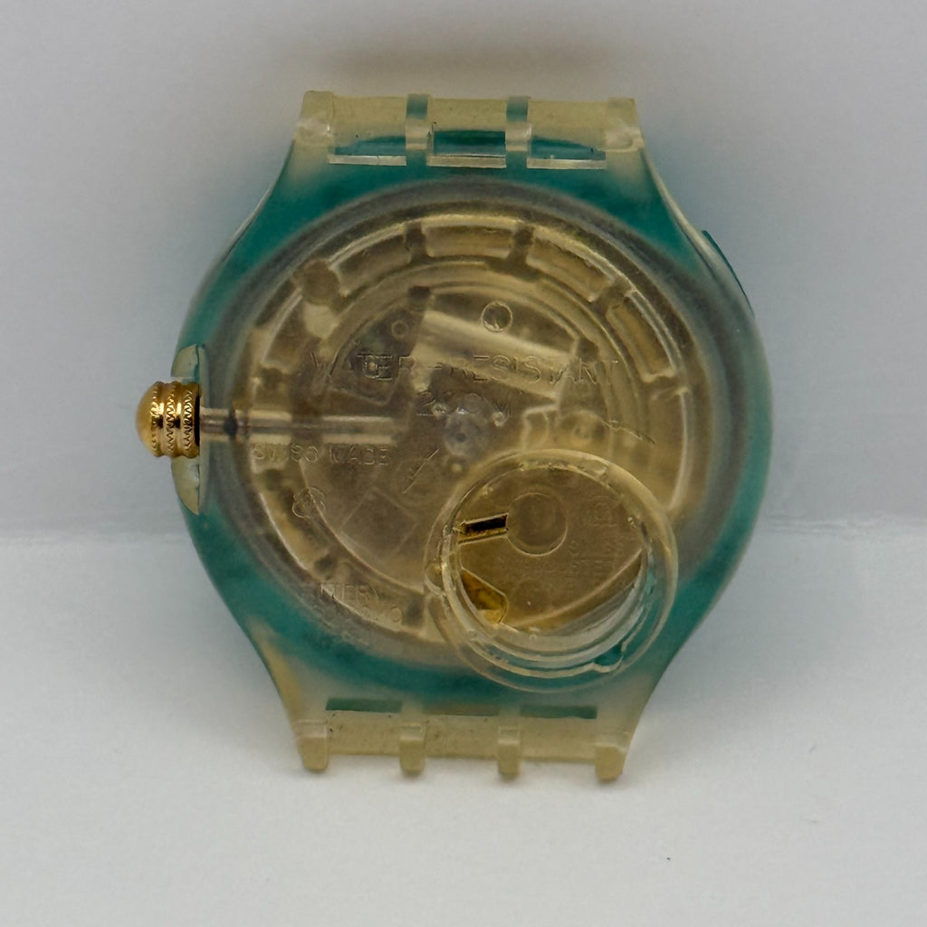 Vintage Swatch Scuba 200 Watch SDK119 Seahorse 1994 ETA Quartz Swiss 40mm Parts 