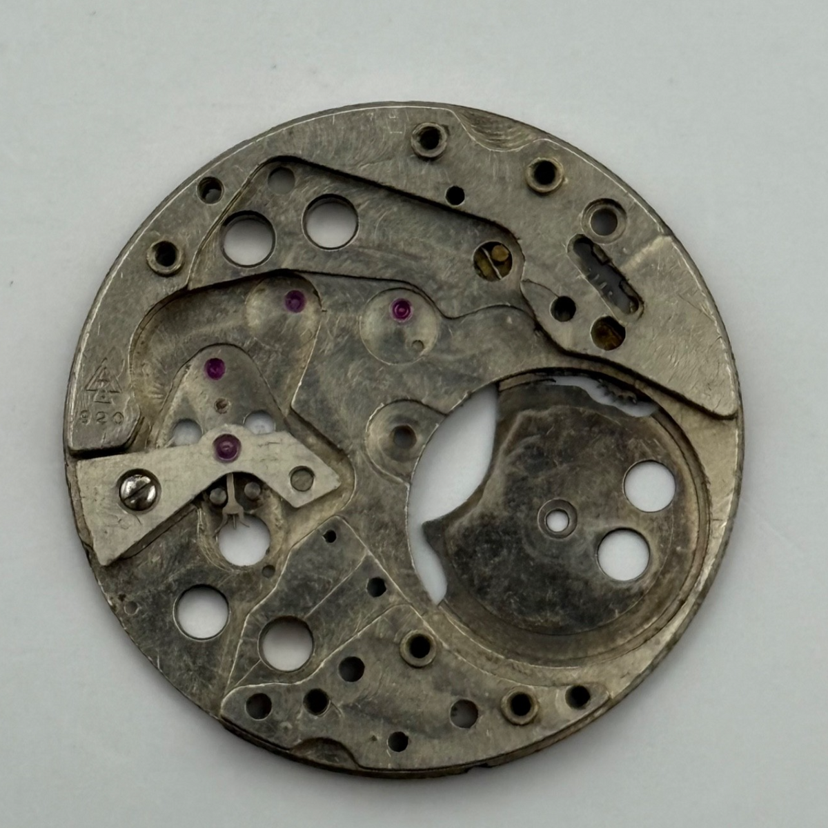 Amida 920 Watch Movement - Main Plate - For Parts / Repair - 26.9mm