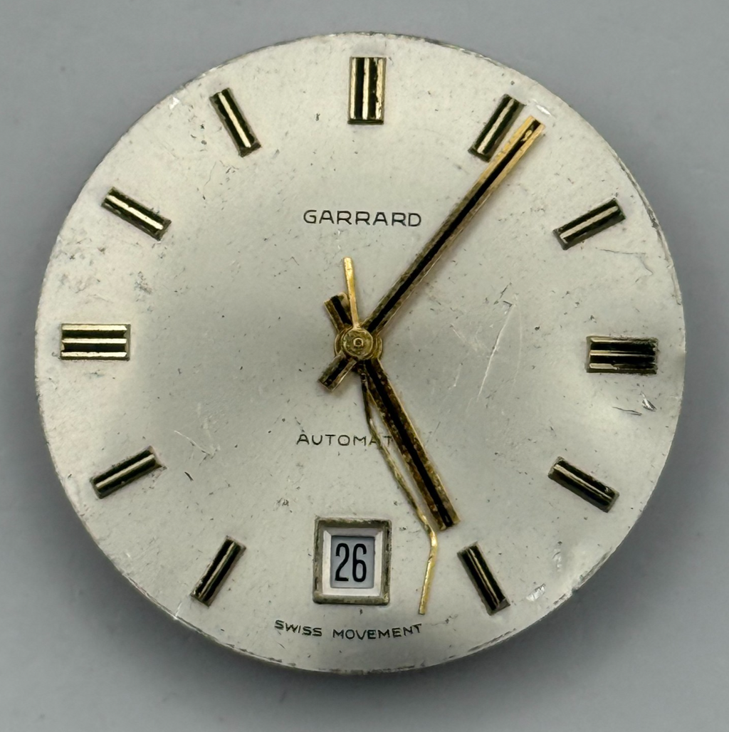 MSR S76/28 Watch Movement Garrard Date 21 Jewels Swiss Automatic Parts 25.9mm