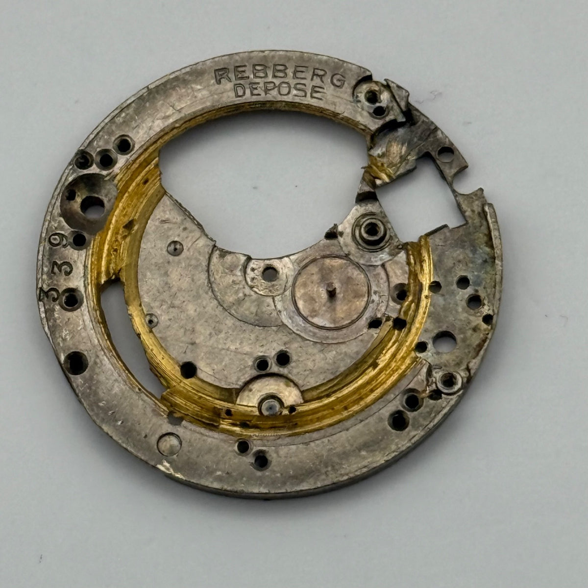Rolex Rebberg 339 Watch Movement - Depose - For Parts / Repair - 24.9mm