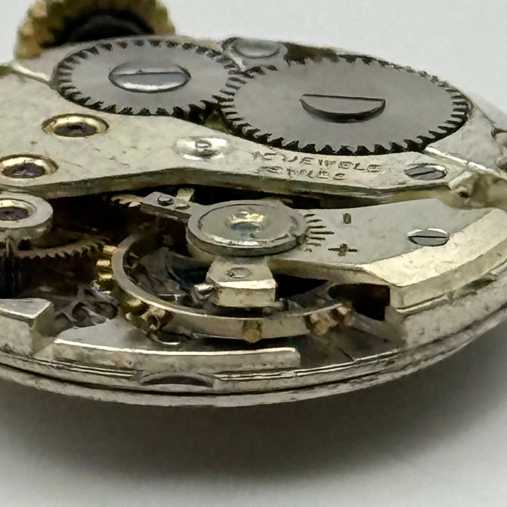 Technos Watch Movement 15 Jewels Swiss Manual Wind Vintage Parts Repair 19.6mm