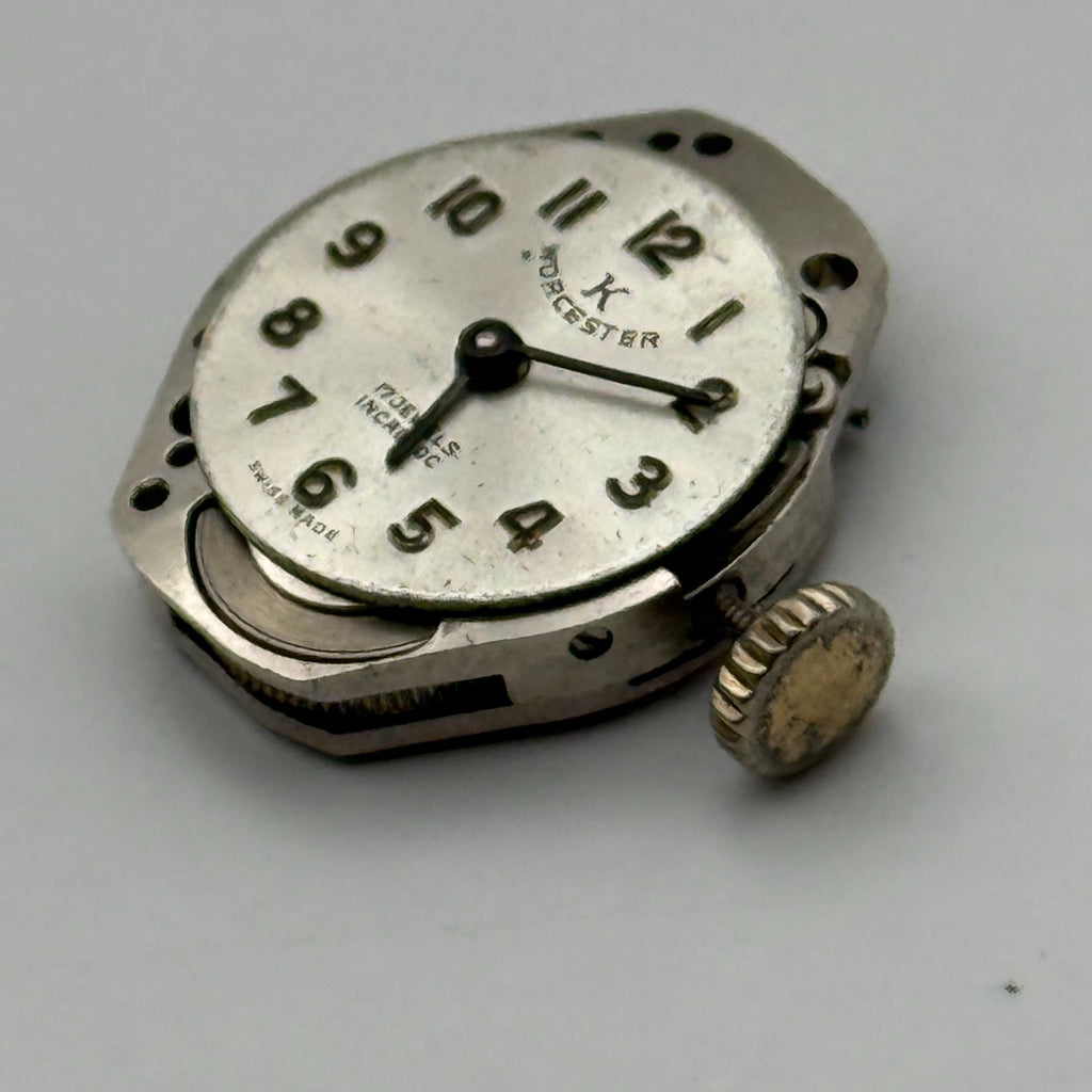 FEF 6662 Watch Movement Worcester 17Jewels Swiss Manual Wind Parts Repair 15.3mm