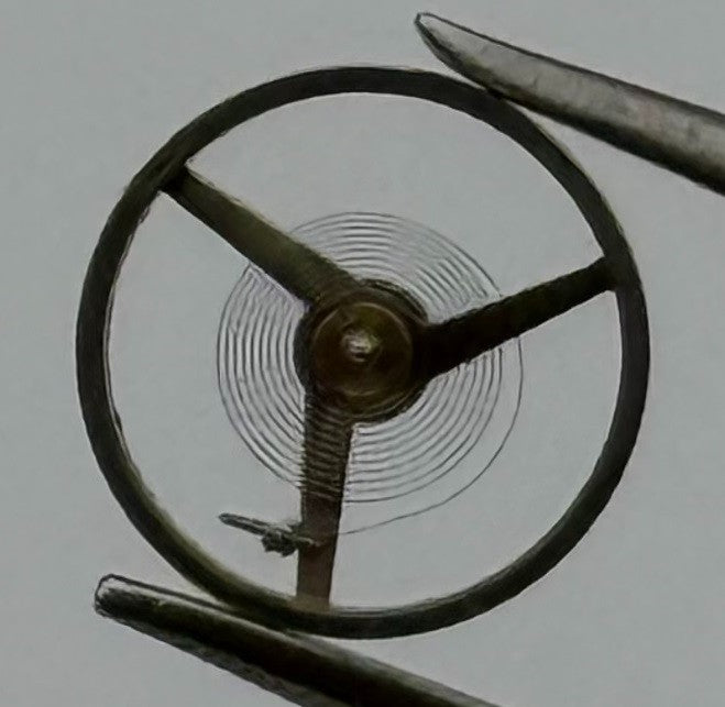 AS 976 1012 Balance Wheel Complete And Spring 5’’’ 1426 Watch Movement Parts NOS
