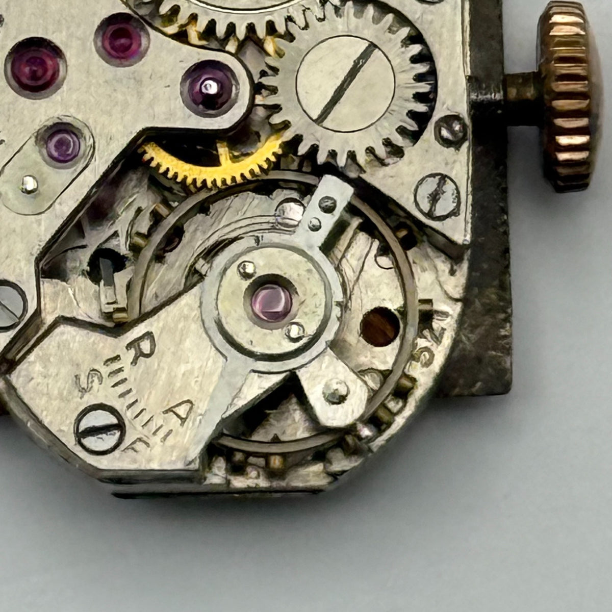 Unitas 521 Watch Movement Running Ardan Swiss 17 Jewels Manual Wind Parts 13mm
