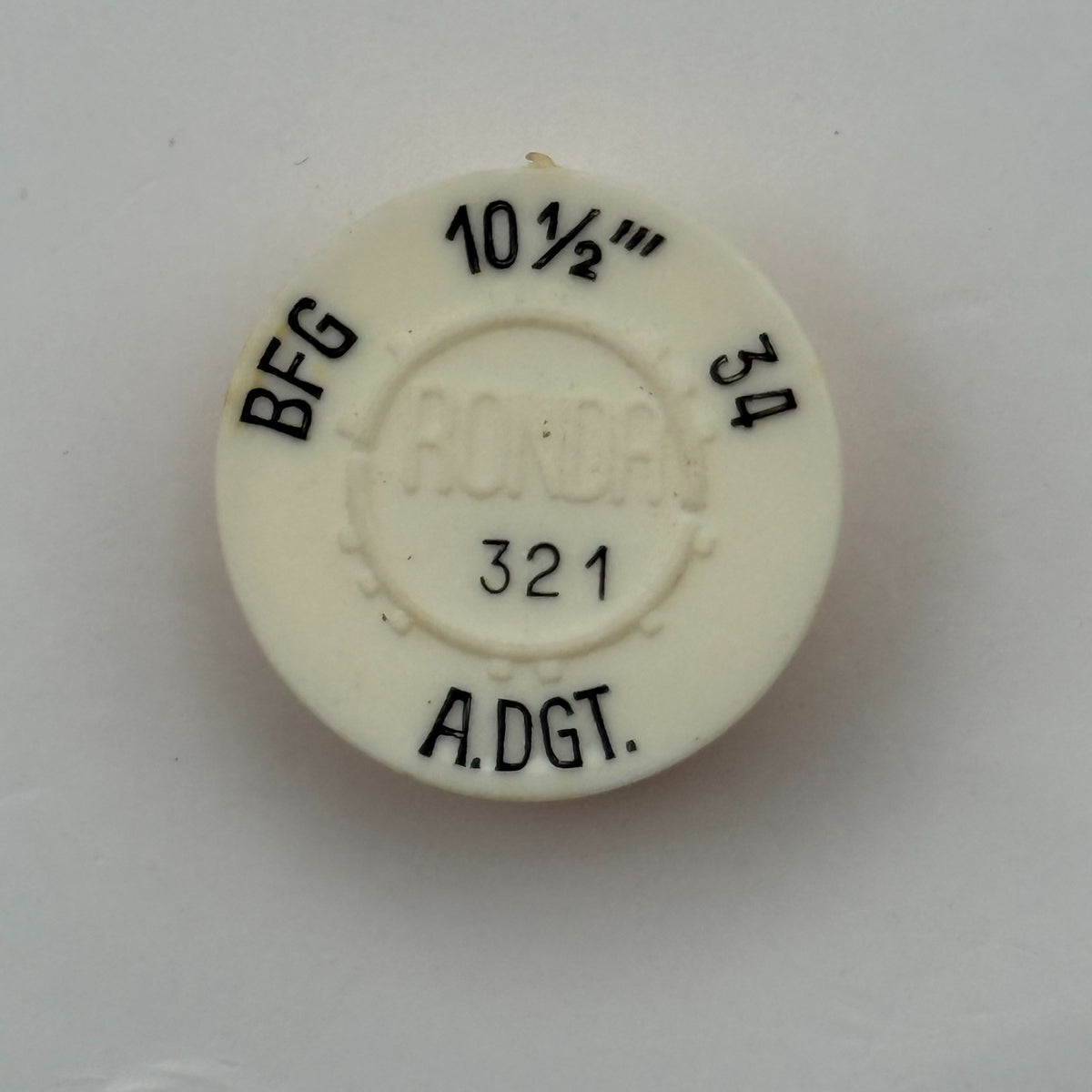 BFG 34 Balance Wheel Complete And Spring 10½’’’ 321 Watch Movement Parts NOS