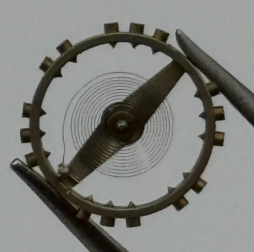 Peseux 320 330 Balance Wheel Complete And Spring 454 M Watch Movement Parts NOS