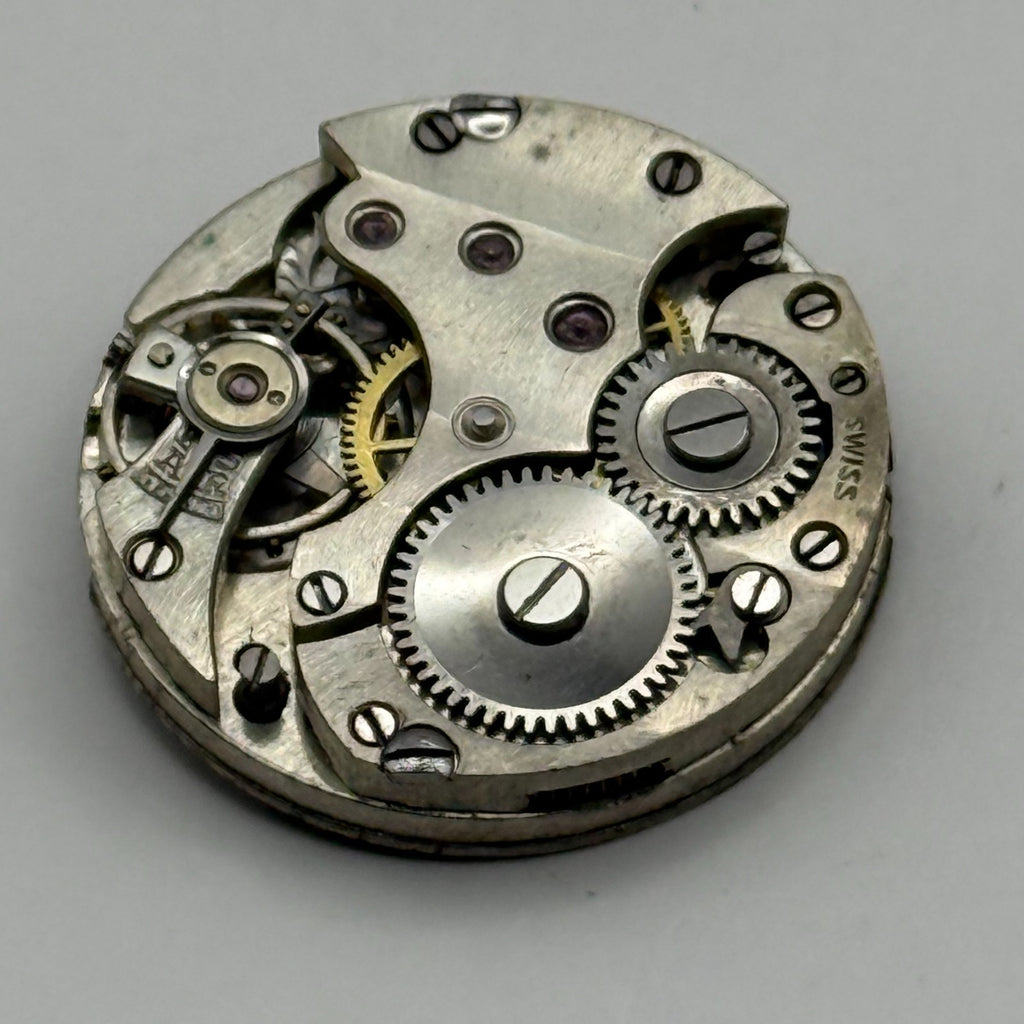 Unidentified Watch Movement Swiss Manual Wind Vintage Parts Repair 23.6mm