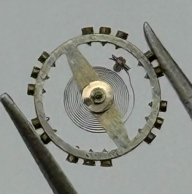Kasper 1100 Balance Wheel Complete And Spring 5¼’’ 1028 Watch Movement Parts NOS