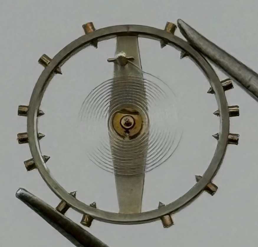 Peseux 320 Balance Wheel Complete And Spring Renata Watch Movement Parts NOS