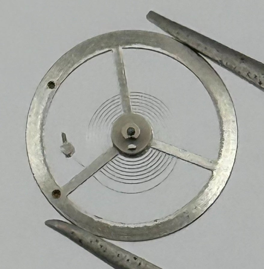 EB 1197 Balance Wheel Complete And Spring 10½’’’ 109 M Watch Movement Parts NOS