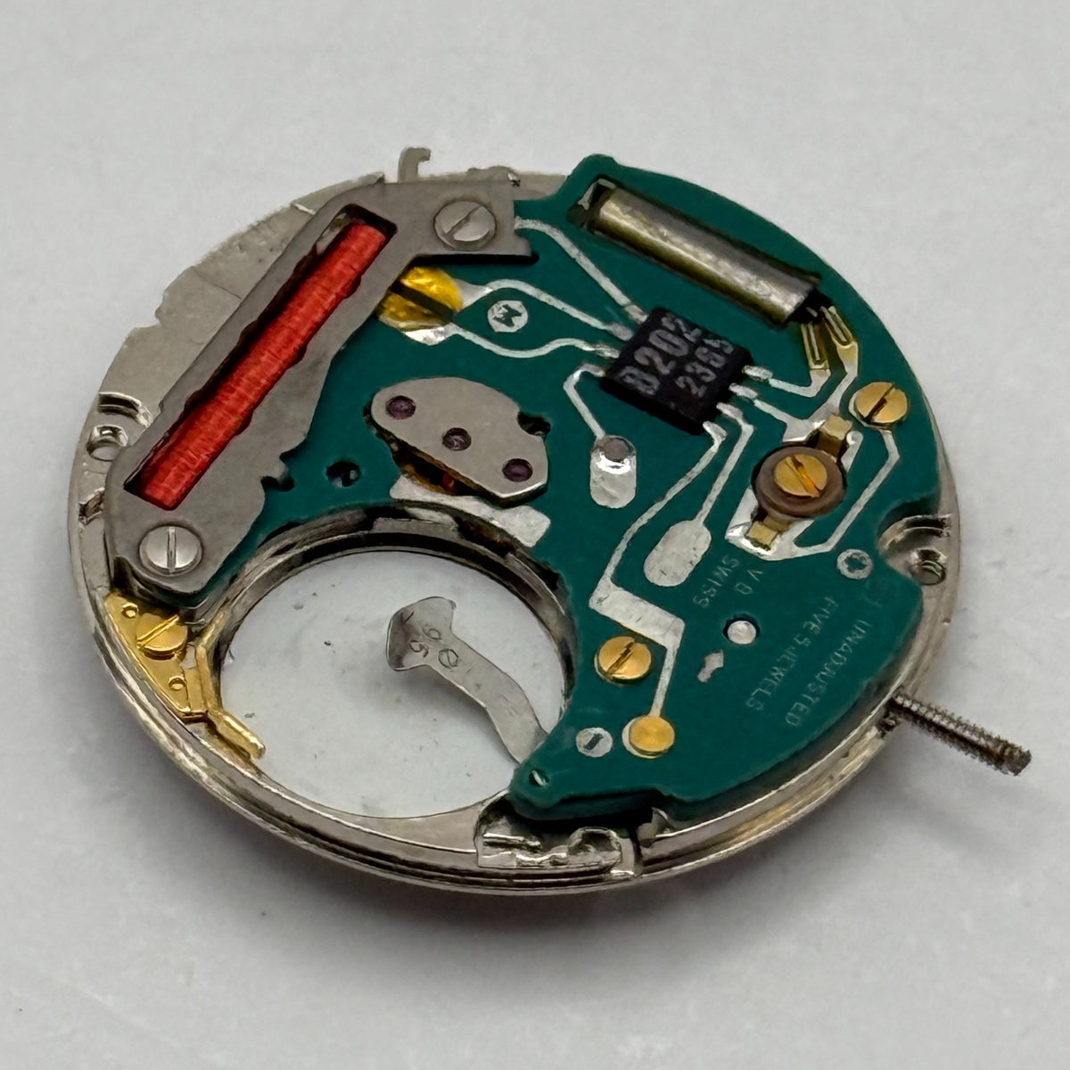 ETA 555.411 Watch Movement Running Quartz Swiss 5 Jewels Parts Repair 23.8mm