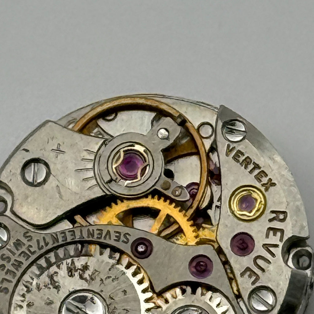 MSR D1 Watch Movement Vertex Revue 17 Jewels Swiss Manual Wind Parts 15.1mm