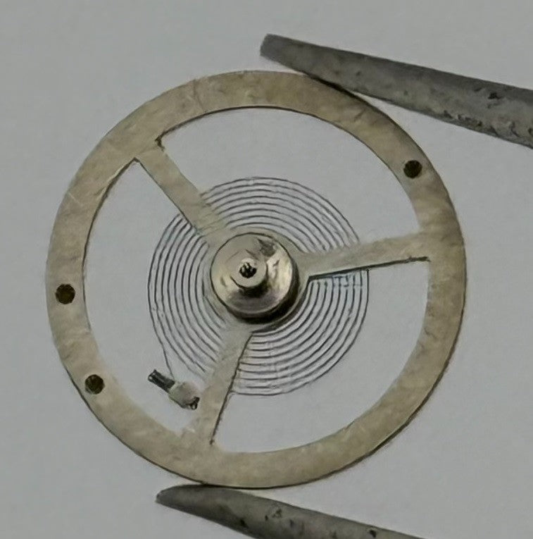 EB 1297 Balance Wheel Complete And Spring 5¼’’’ 201 Watch Movement Parts NOS