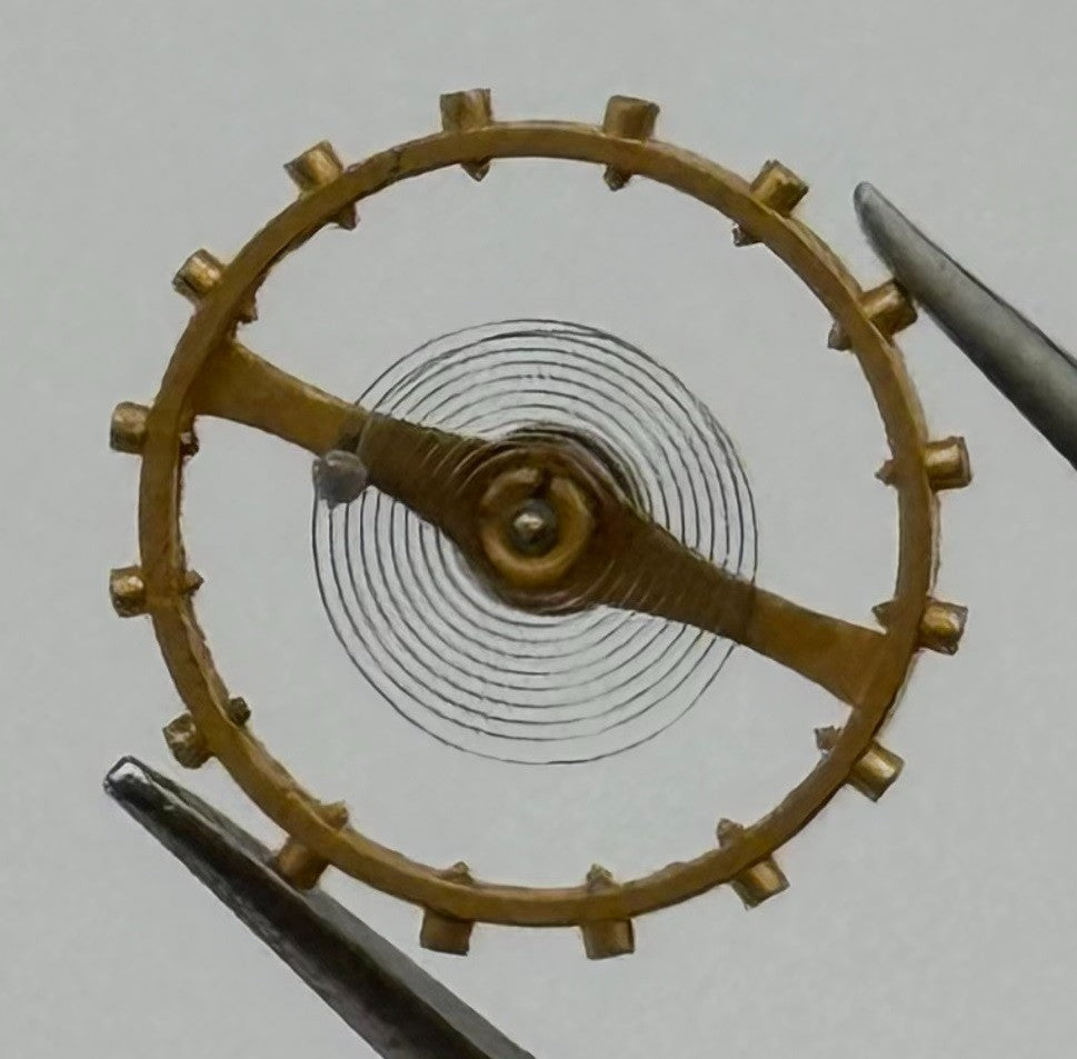 Smith 201 Balance Wheel Complete And Spring 10½''' 1294 Watch Movement Parts NOS