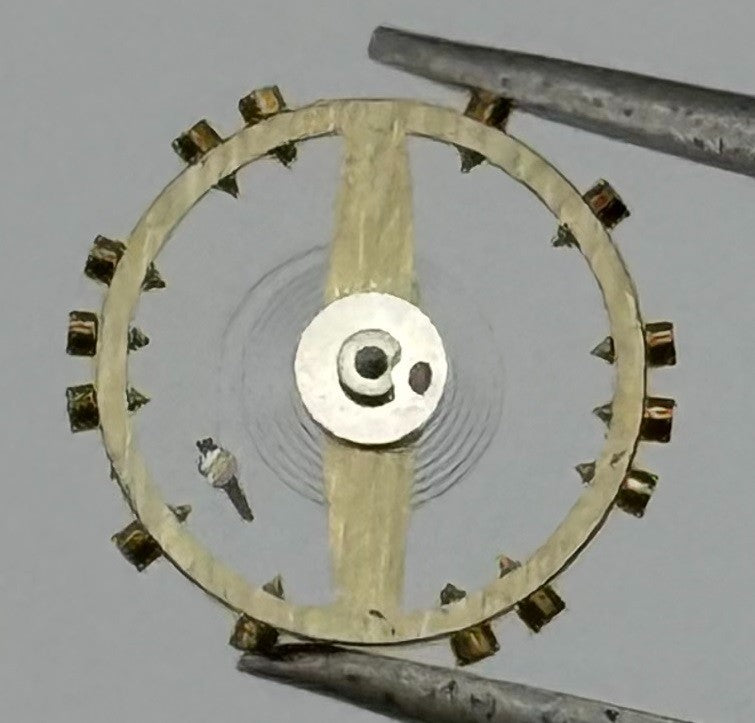 FEF 370 371 Balance Wheel Complete And Spring 176 Watch Movement Parts NOS