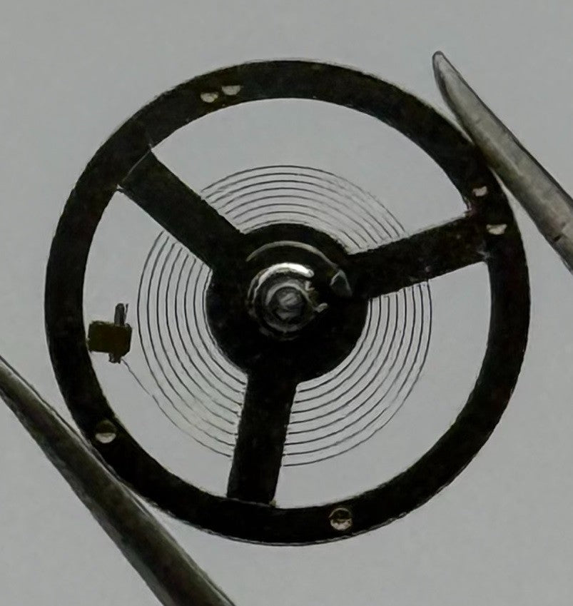 LSH 1262 Rosk Balance Wheel Complete And Spring 12’’’ 1855 Watch Movement Parts