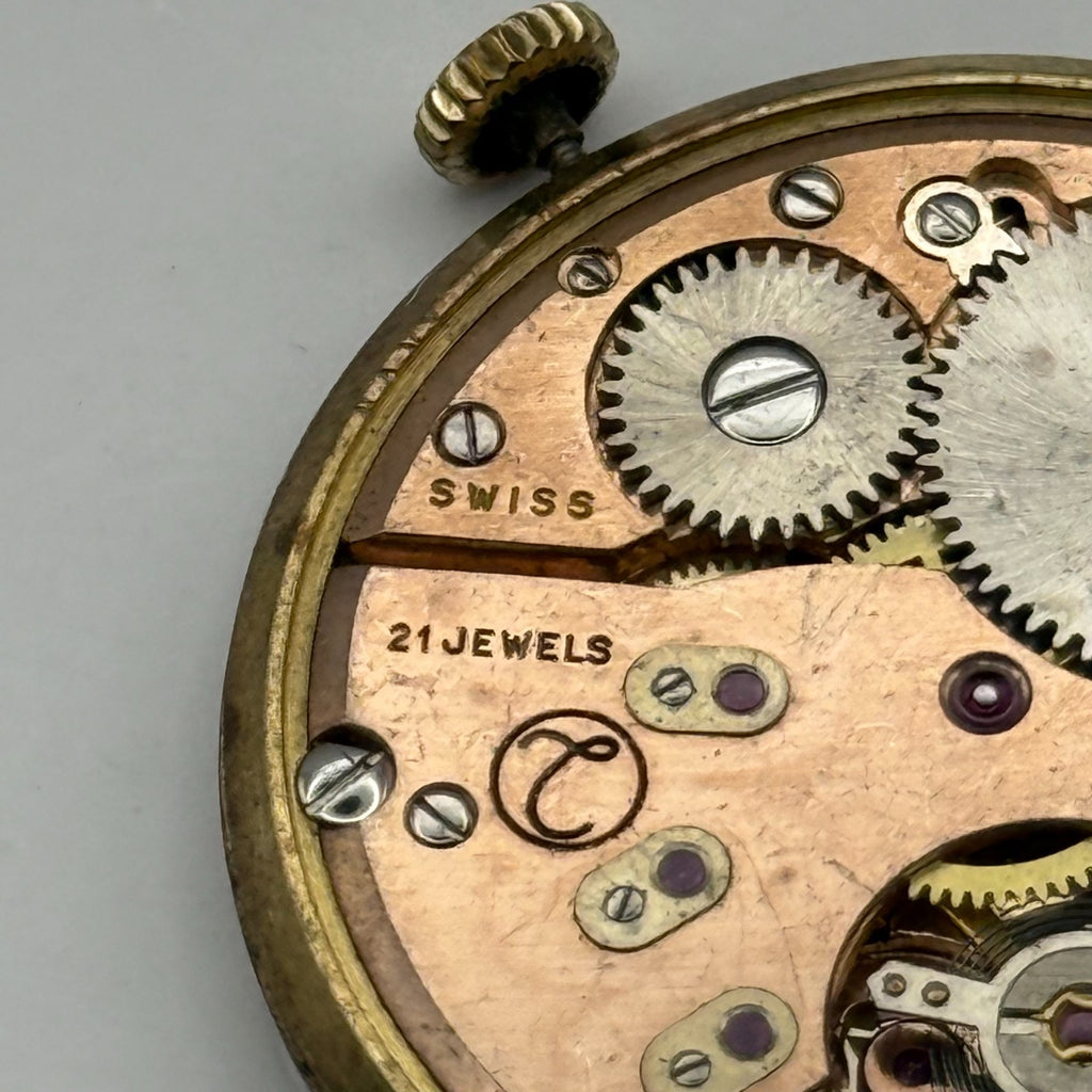 AS 1560 Watch Movement Running A. Schild 1560 Trebex 21 Jewels Parts 32.4mm