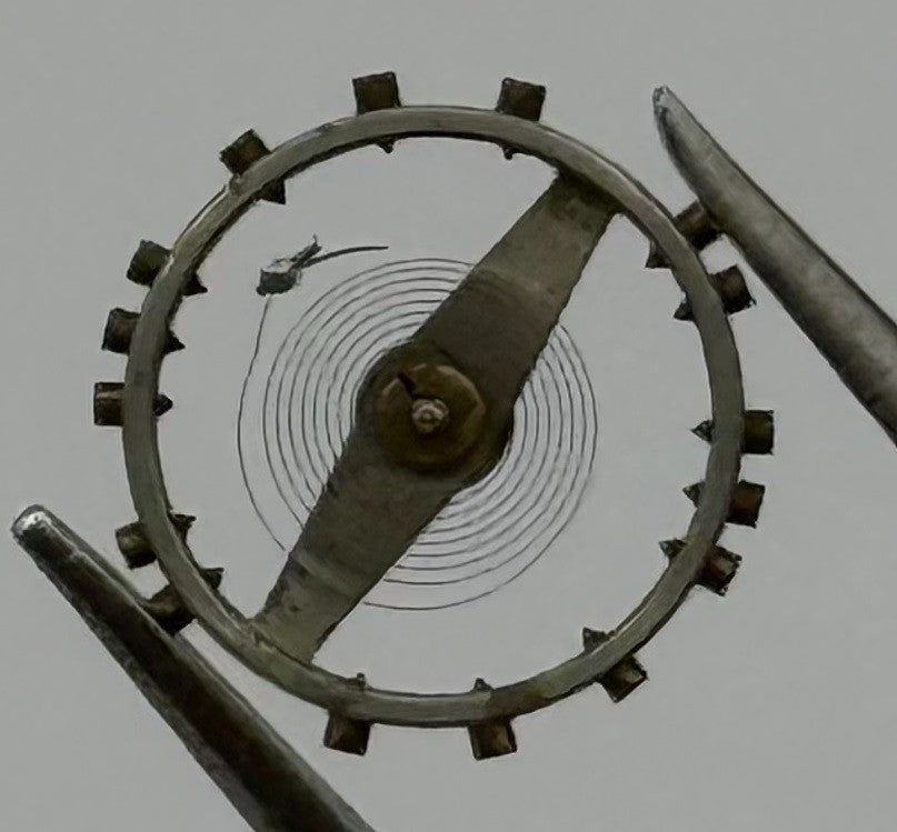 AS 1051 Balance Wheel Complete And Spring 5¼’’’ 34 M Watch Movement Parts NOS