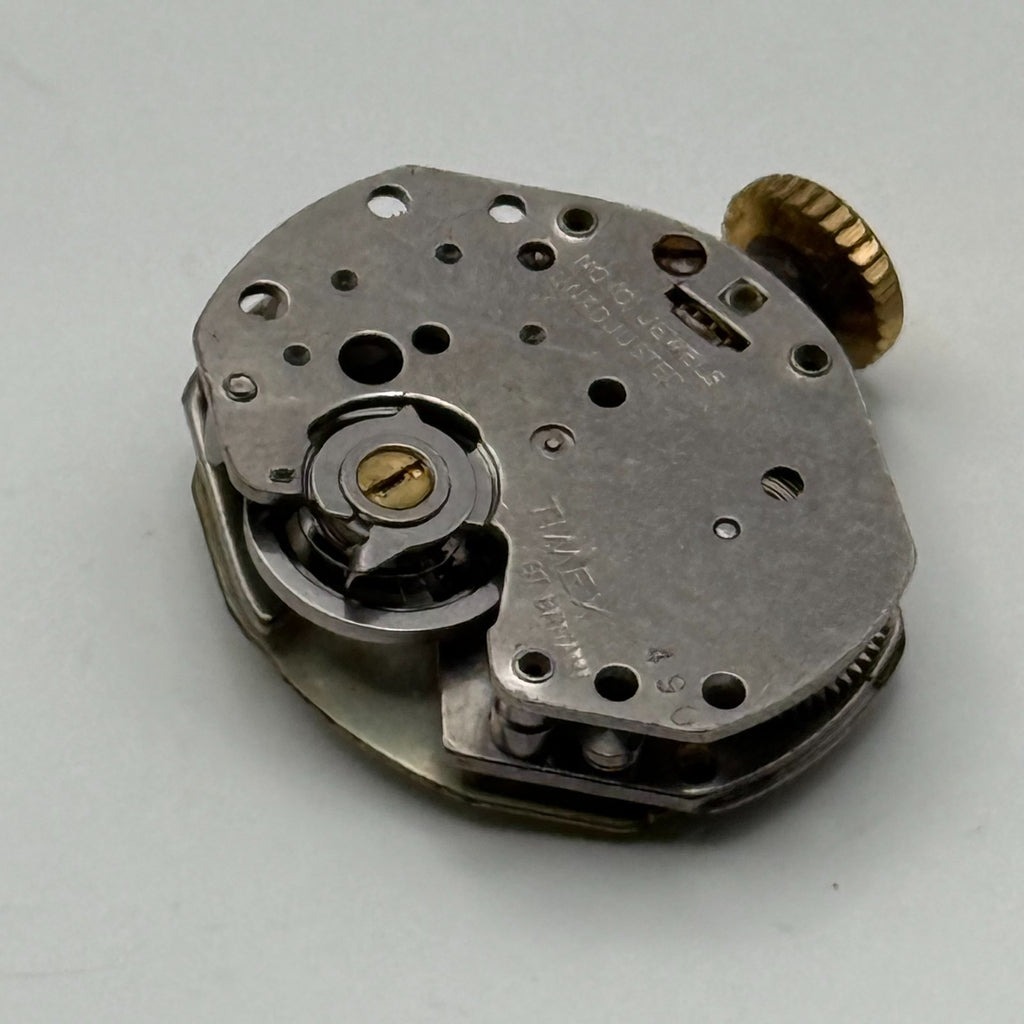 Timex 490 Watch Movement Gt. Britain Unadjusted Manual Wind Parts Repair 15.1mm