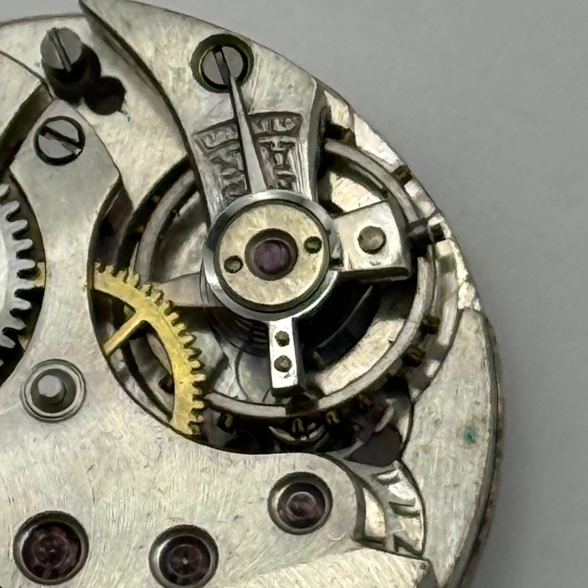 Unidentified Watch Movement Swiss Manual Wind Vintage Parts Repair 23.6mm