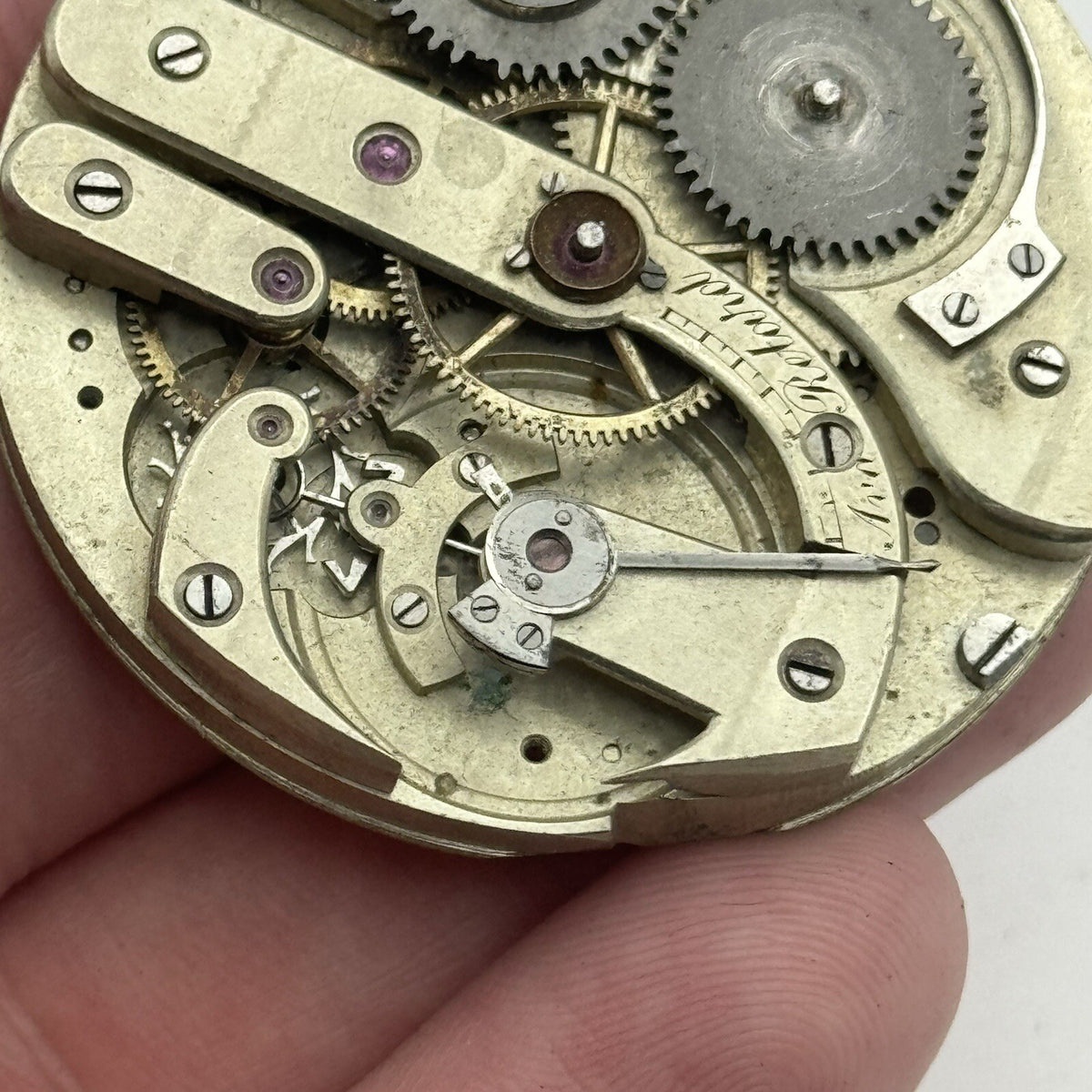 High Grade Jules Jurgensen Style Pocket Watch Movement To Restore Parts 45.2mm