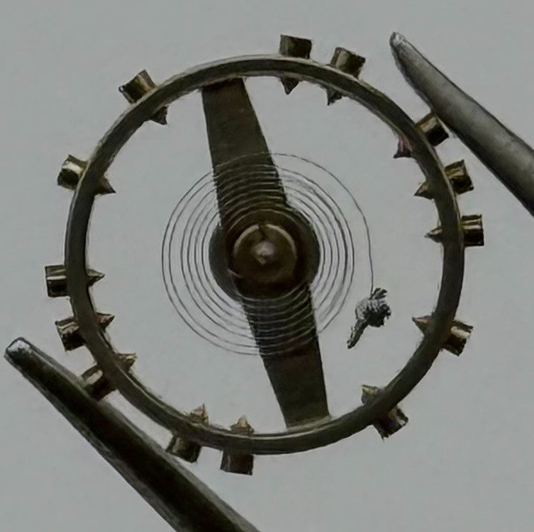 FEF 370 371 Balance Wheel Complete And Spring 176 Watch Movement Parts NOS