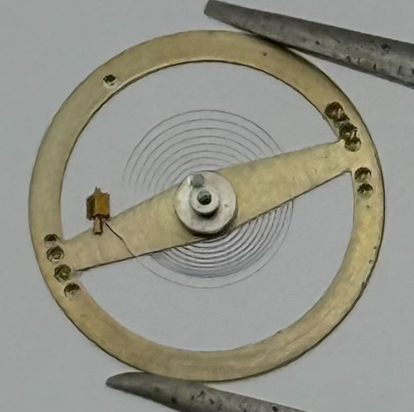 RL Rax 1013 1237 Balance Wheel Complete And Spring 1679 Watch Movement Parts NOS