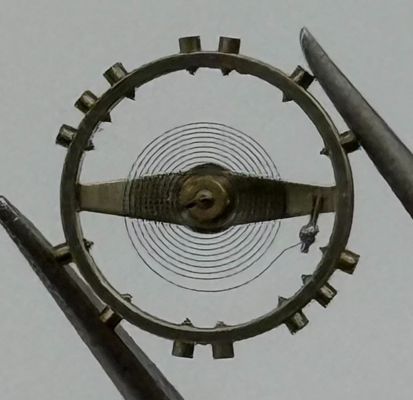Derby 40 N Balance Wheel Complete And Spring 8¾’’’ 664 Watch Movement Parts NOS
