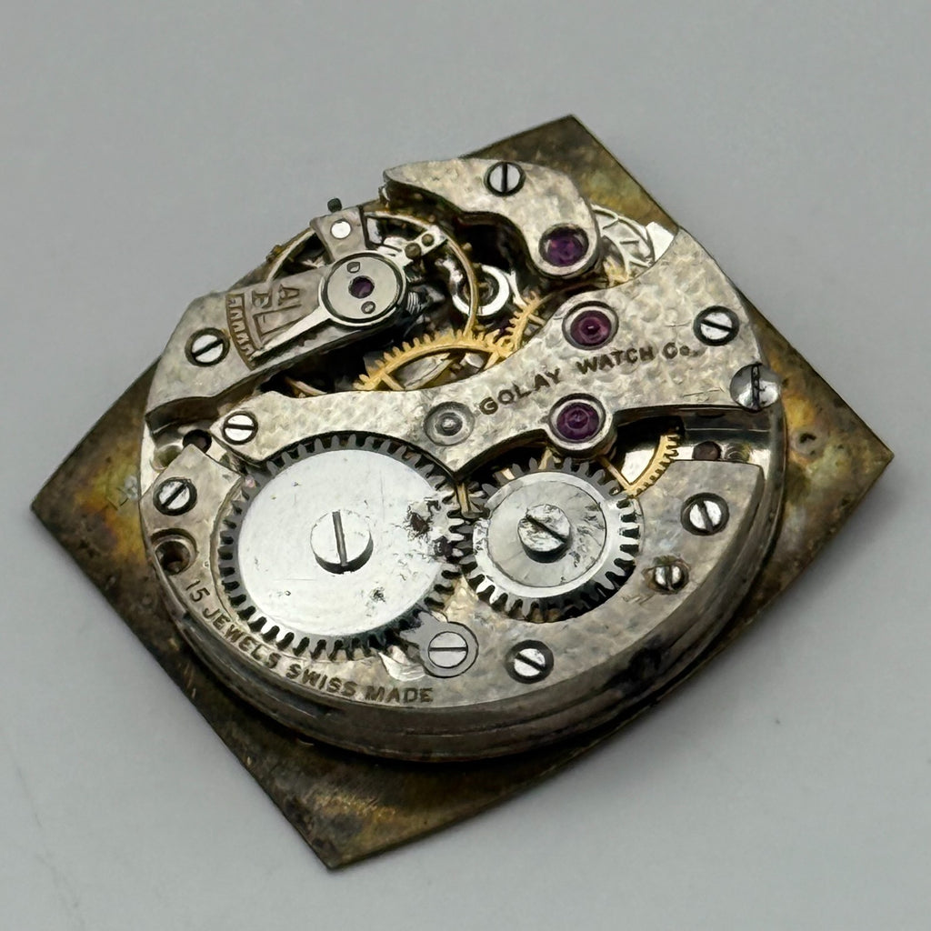 Art Deco Golay Watch Co Watch Movement - For Parts / Repair - 21.4mm