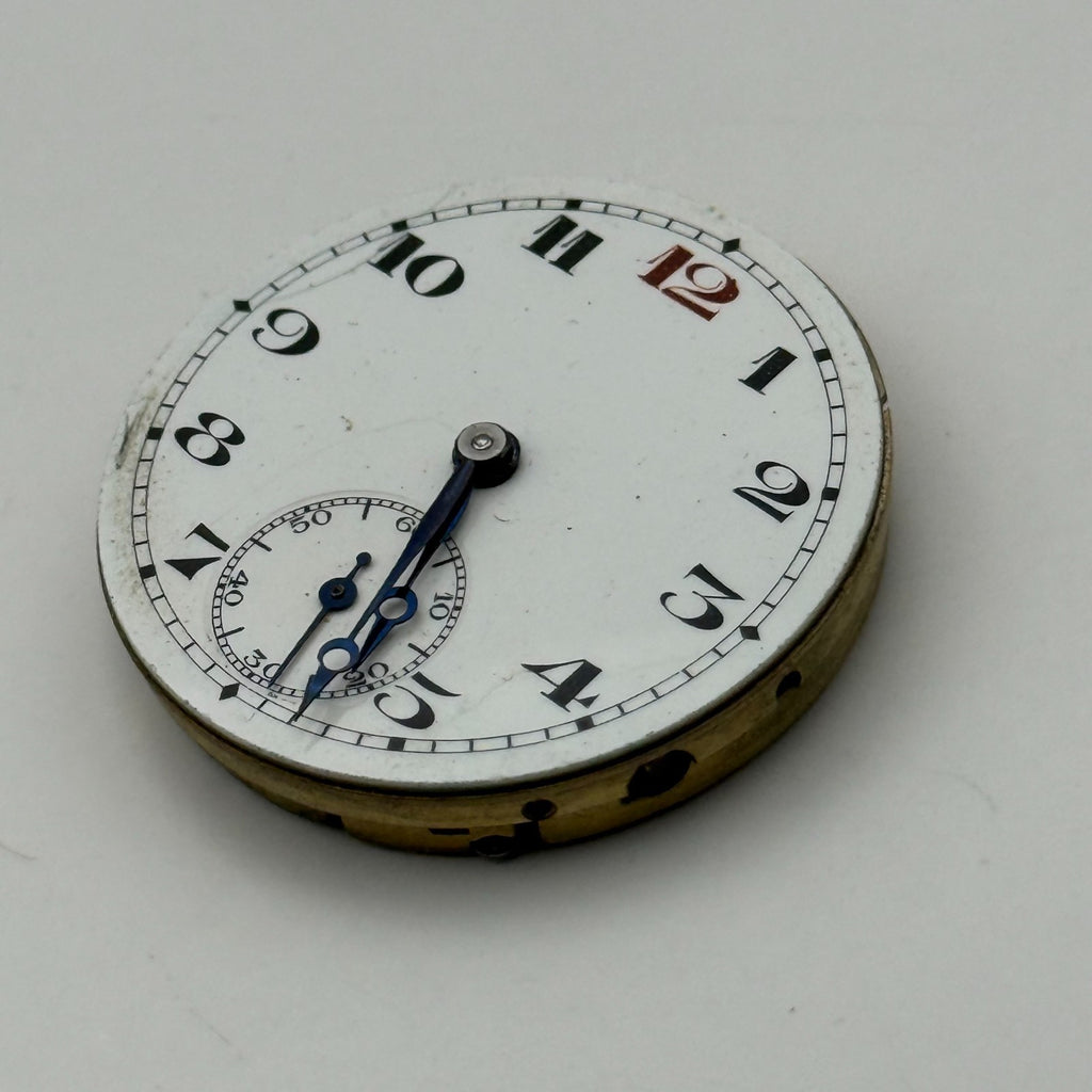 Trench Watch Movement Subseconds Manual Wind Vintage Parts Repair 27.8mm