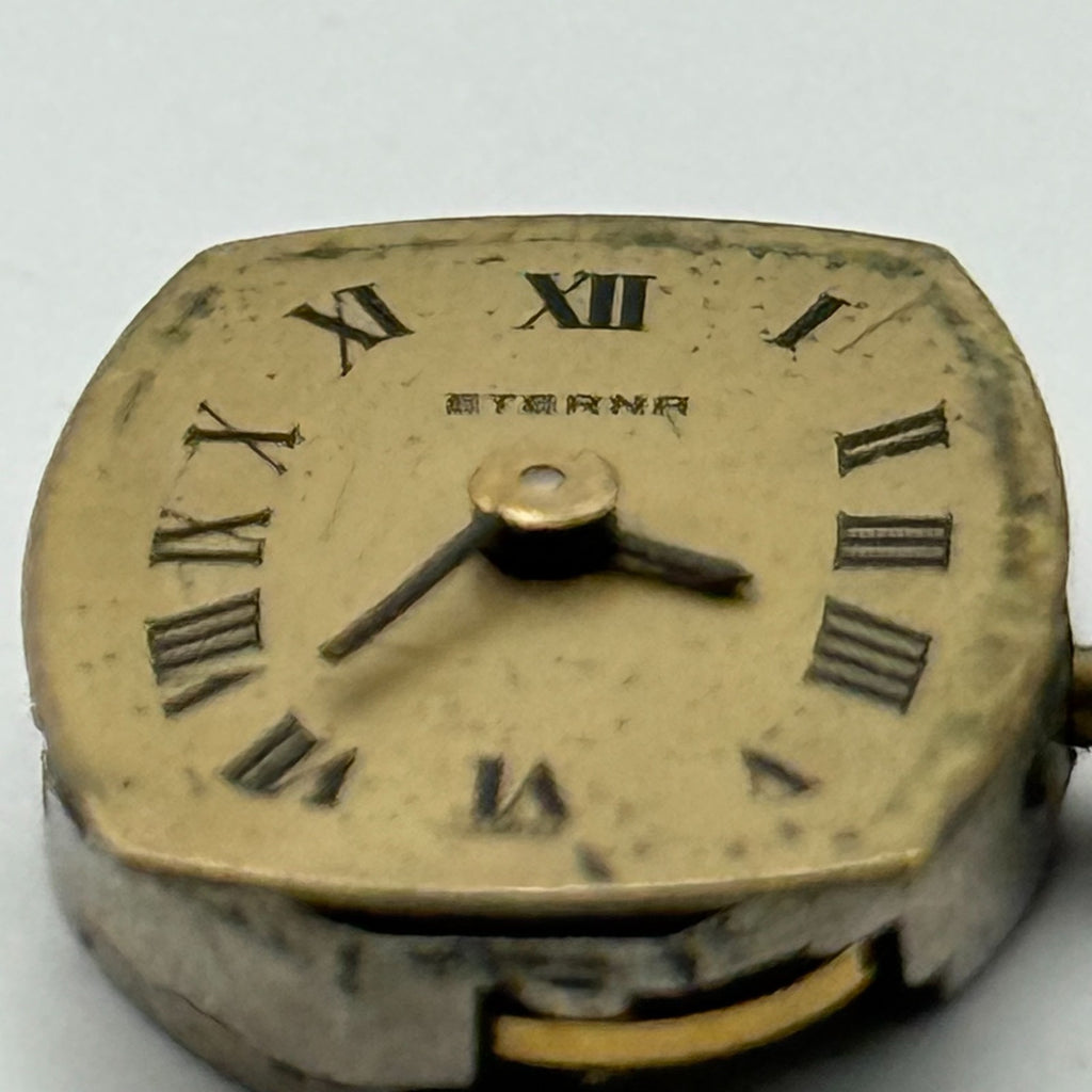 Eterna 1447K Watch Movement + Eterna Crown Ladies Swiss Parts Repair 13mm
