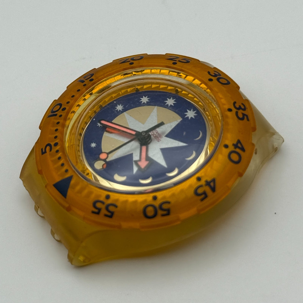 Vintage Swatch Scuba Watch SDK112 Golden Island 1992 ETA Quartz Swiss 40mm Parts