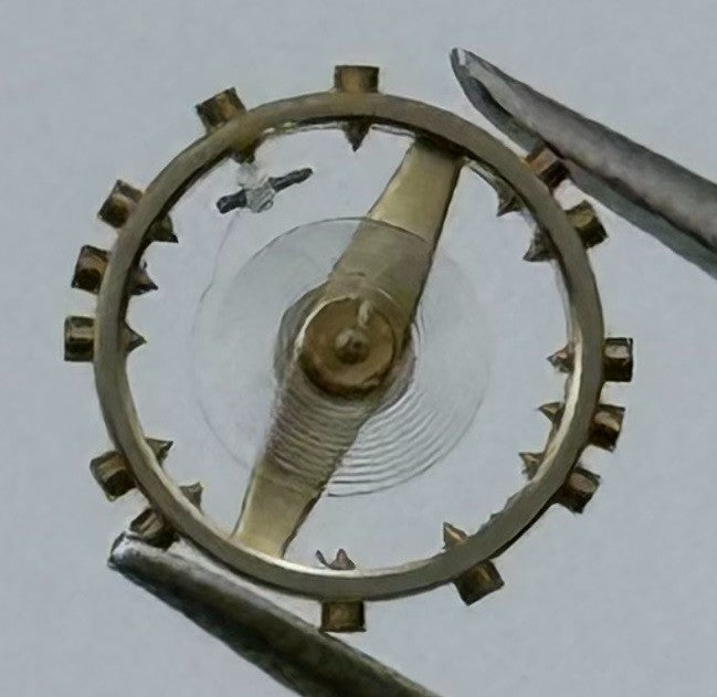 Femga 45 Balance Wheel Complete And Spring 5½’’’ 1006 M Watch Movement Parts NOS