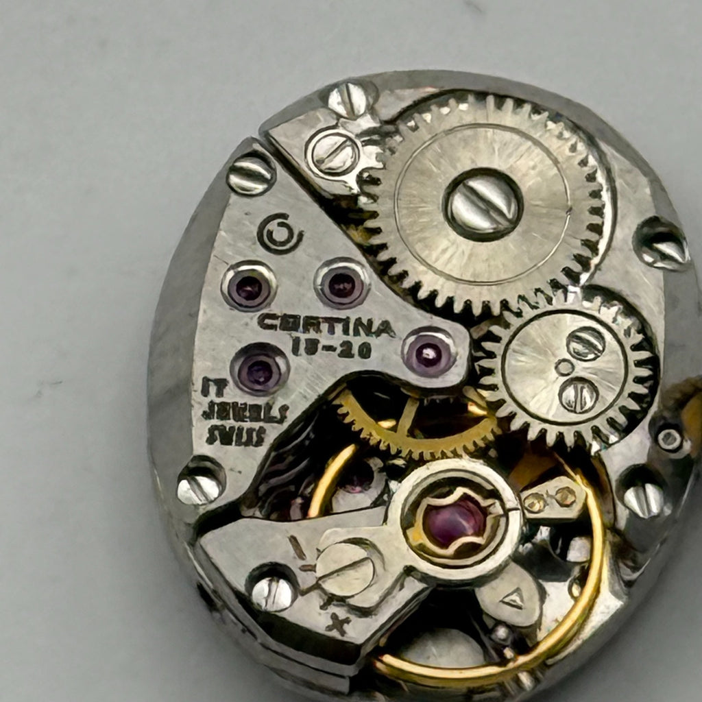 Certina 13-20 Watch Movement Ladies 17 Jewels Running Manual Wind Parts 15.5mm