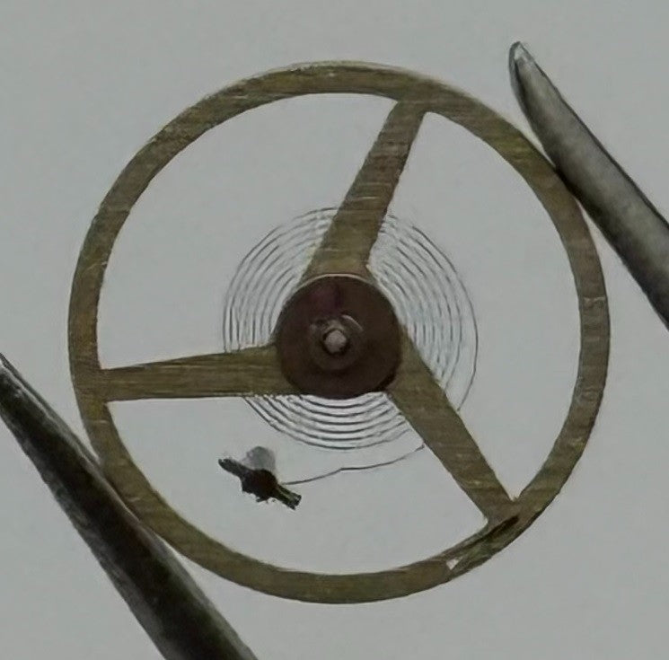 ETA 2487 Balance Wheel Complete And Spring Renata 1269 Watch Movement Parts NOS