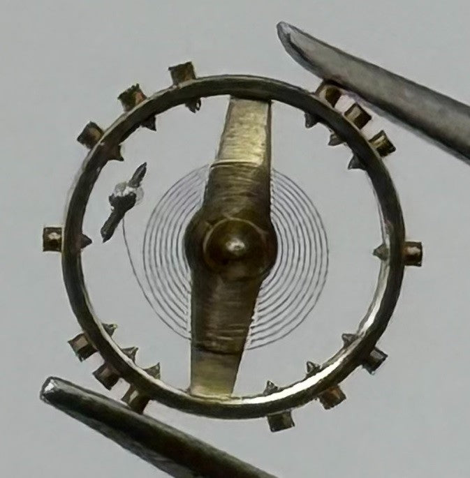 Peseux 140 290 Balance Wheel Complete And Spring Renata 277 Watch Movement Parts
