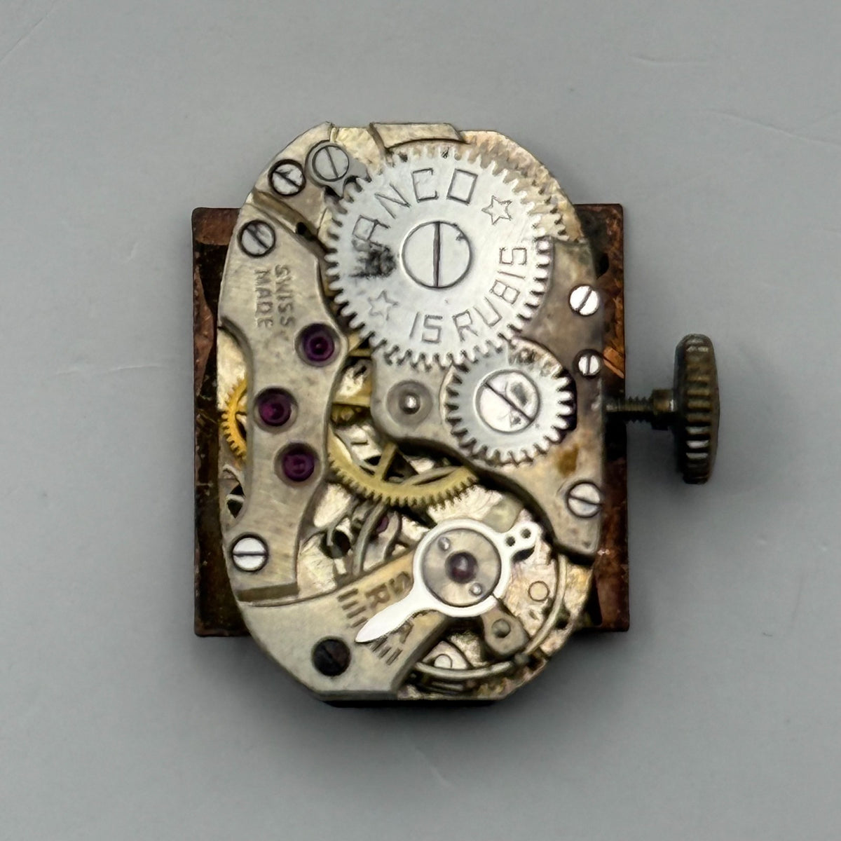 Lanco Langendorf 524 Watch Movement Running Ladies Swiss 15 Rubis Parts 12.7mm